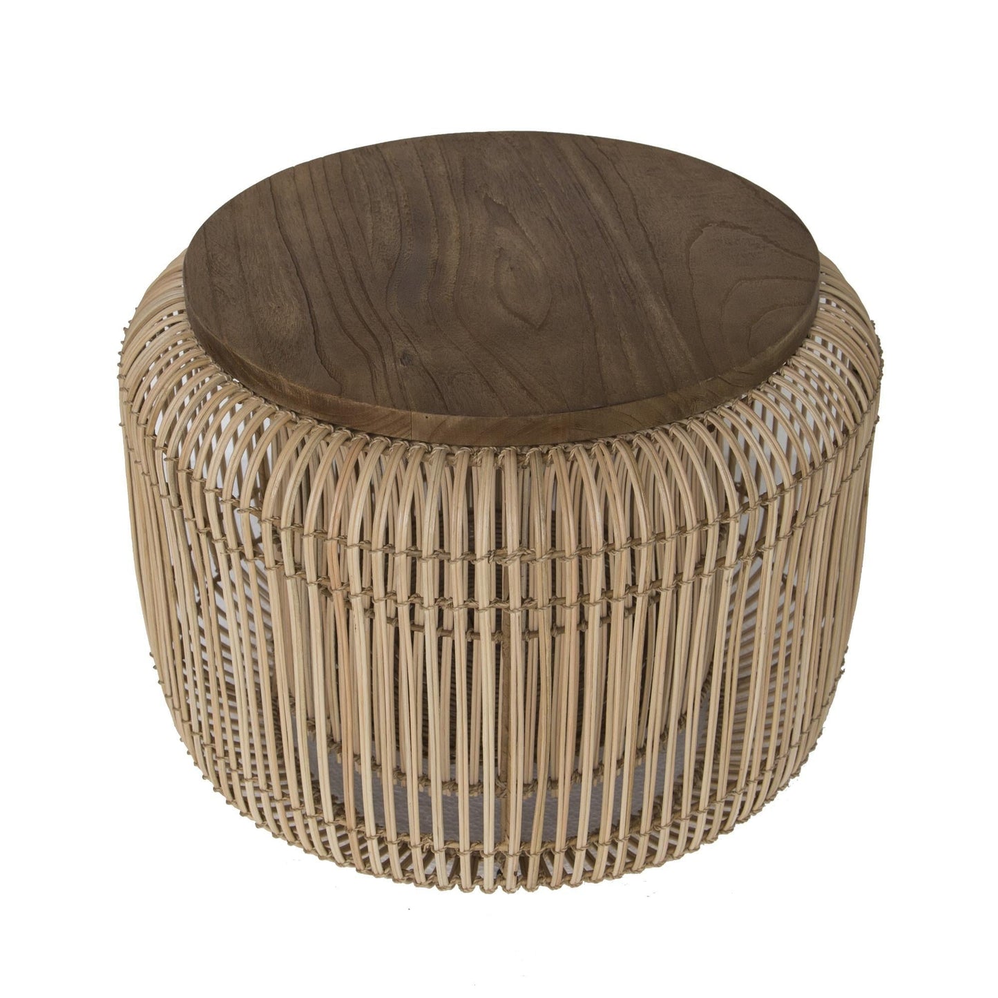 Rattan Storage Coffee Table - Industrious Decor