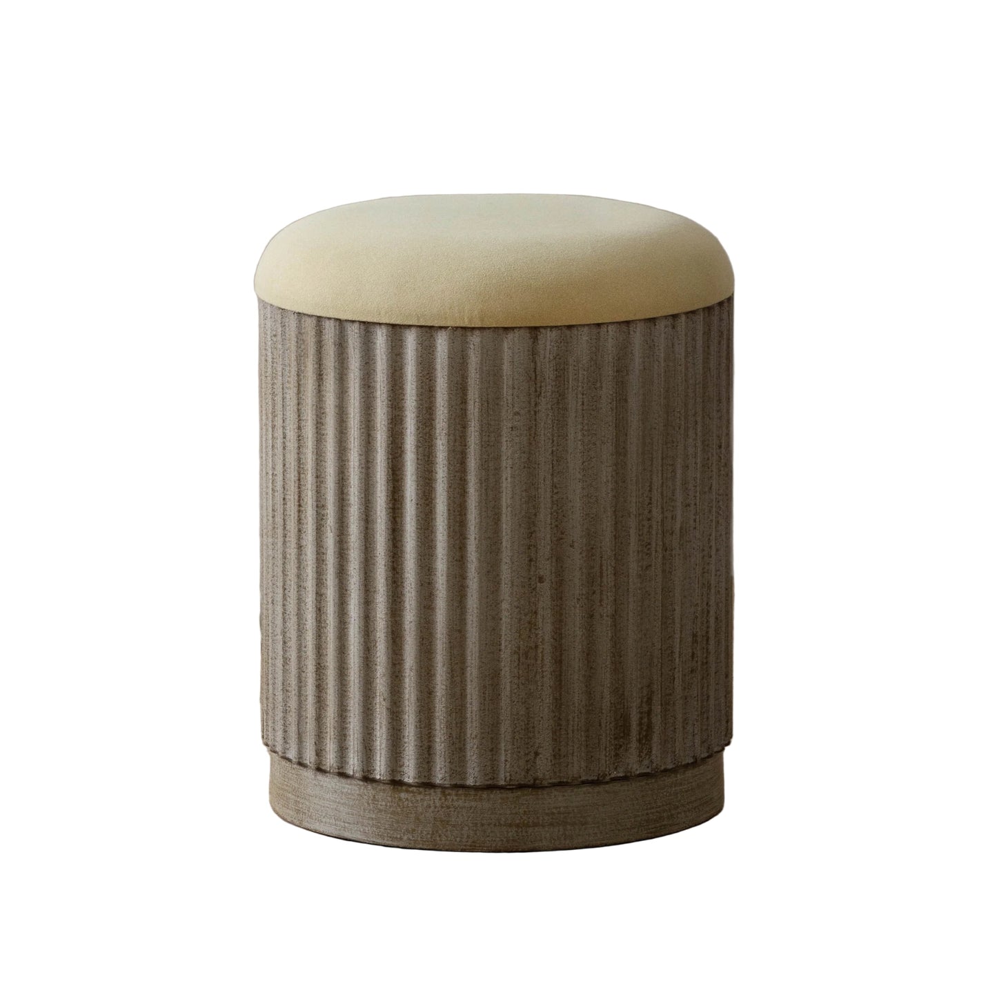 Ribbed Storage Stool - Industrious Decor