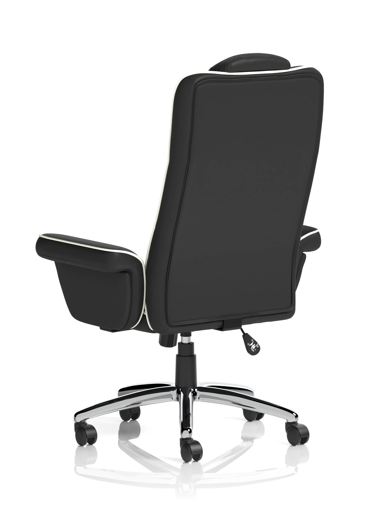 Ashworth High Back Soft Black Leather Executive Office Chair with Arms