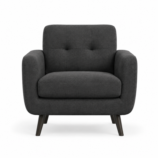 Skipton Armchair — Charcoal | CRIB 5 | In Stock - Industrious Decor