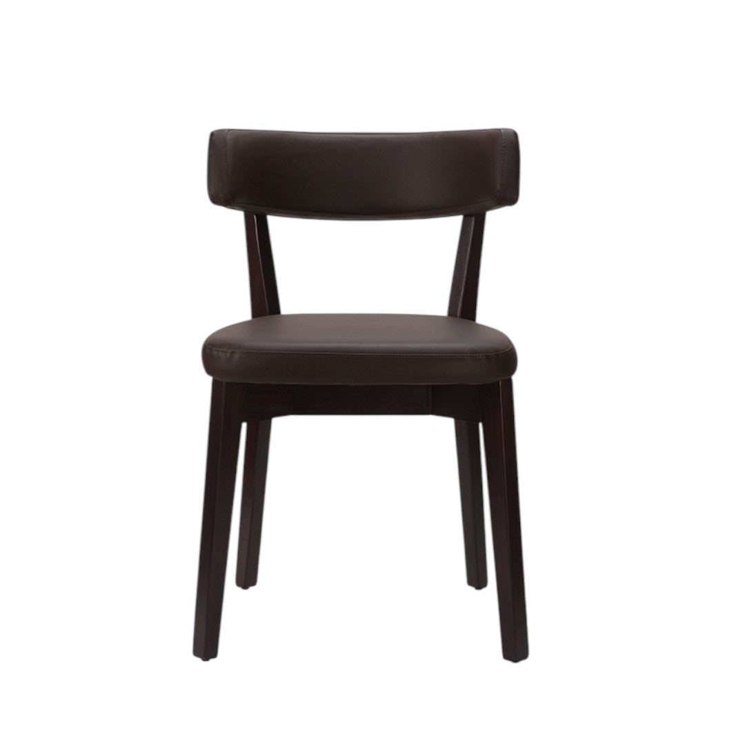 The Soho Dining Chair | Contract Grade | In Stock Dark Brown Wenge Legs - Industrious Decor