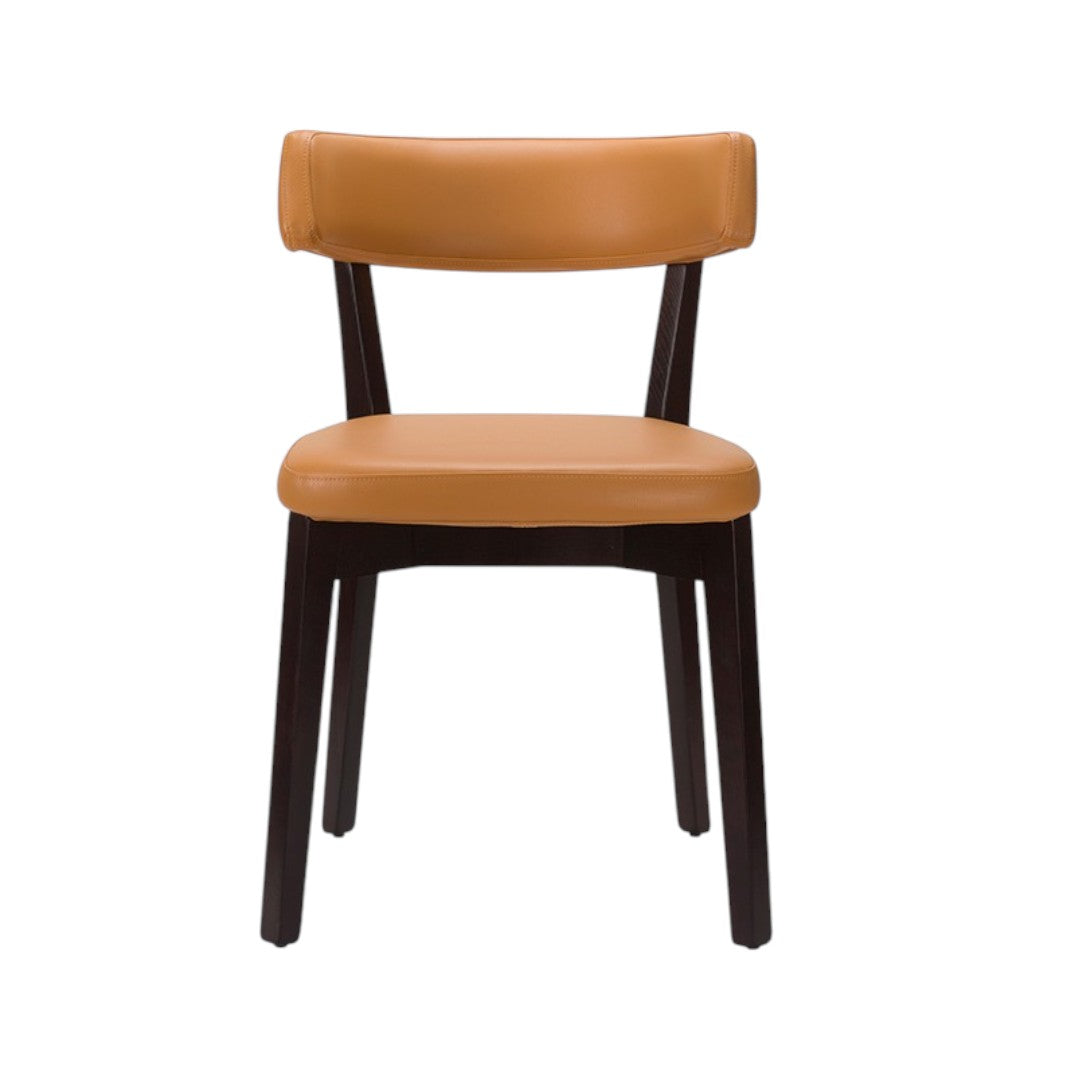 The Soho Dining Chair | Contract Grade | In Stock Ochre Brown Wenge Legs - Industrious Decor