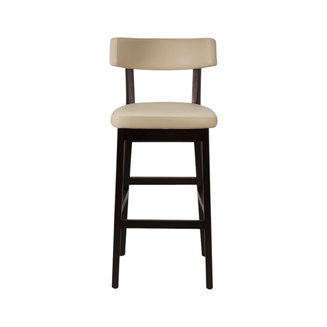 The Soho Bar Stool | Contract Grade | In Stock Ivory Wenge Legs - Industrious Decor