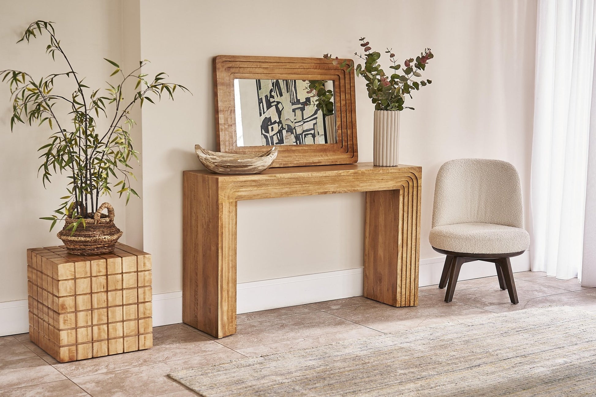 Stepwood Console Table - Industrious Decor