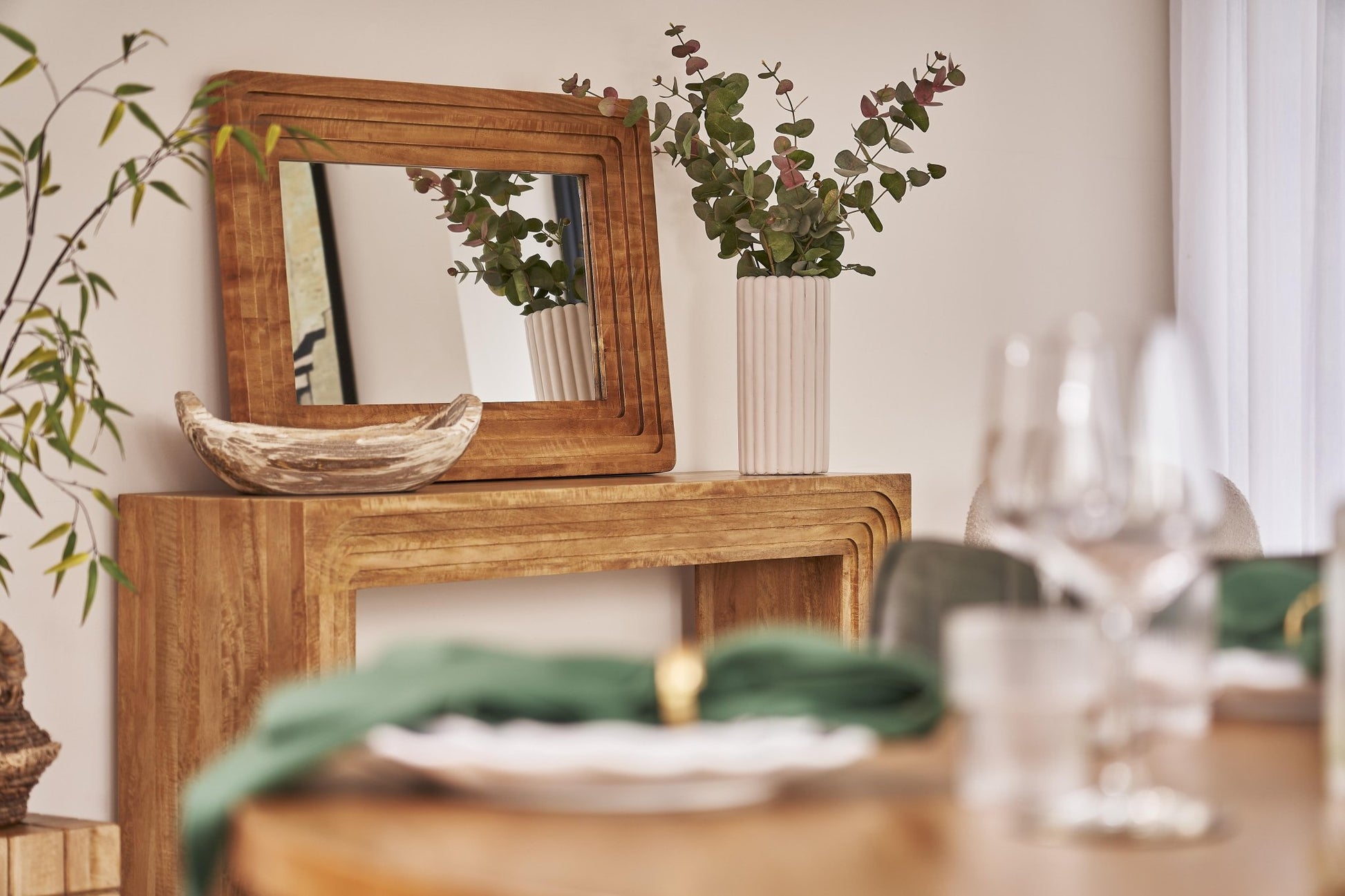 Stepwood Console Table - Industrious Decor