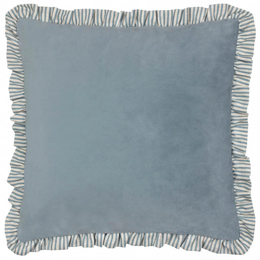 Stripped Ruffle Cushion - Industrious Decor
