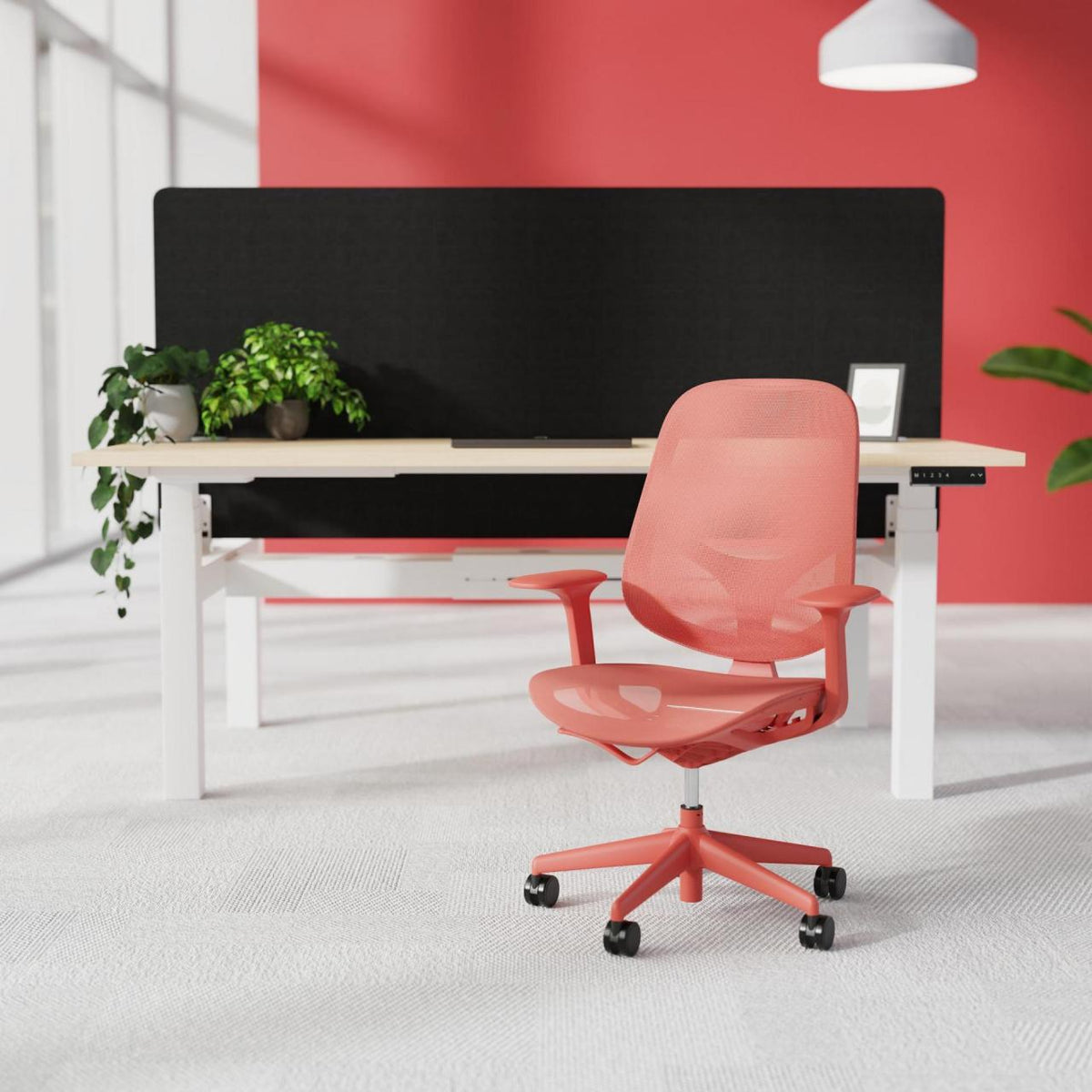 Zest Mesh Medium Back Task Chair - Industrious Decor