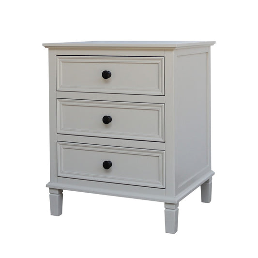 Charlotte 3-Drawer Bedside Table
