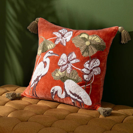 Tropic Marsh Floral Cushion - Industrious Decor