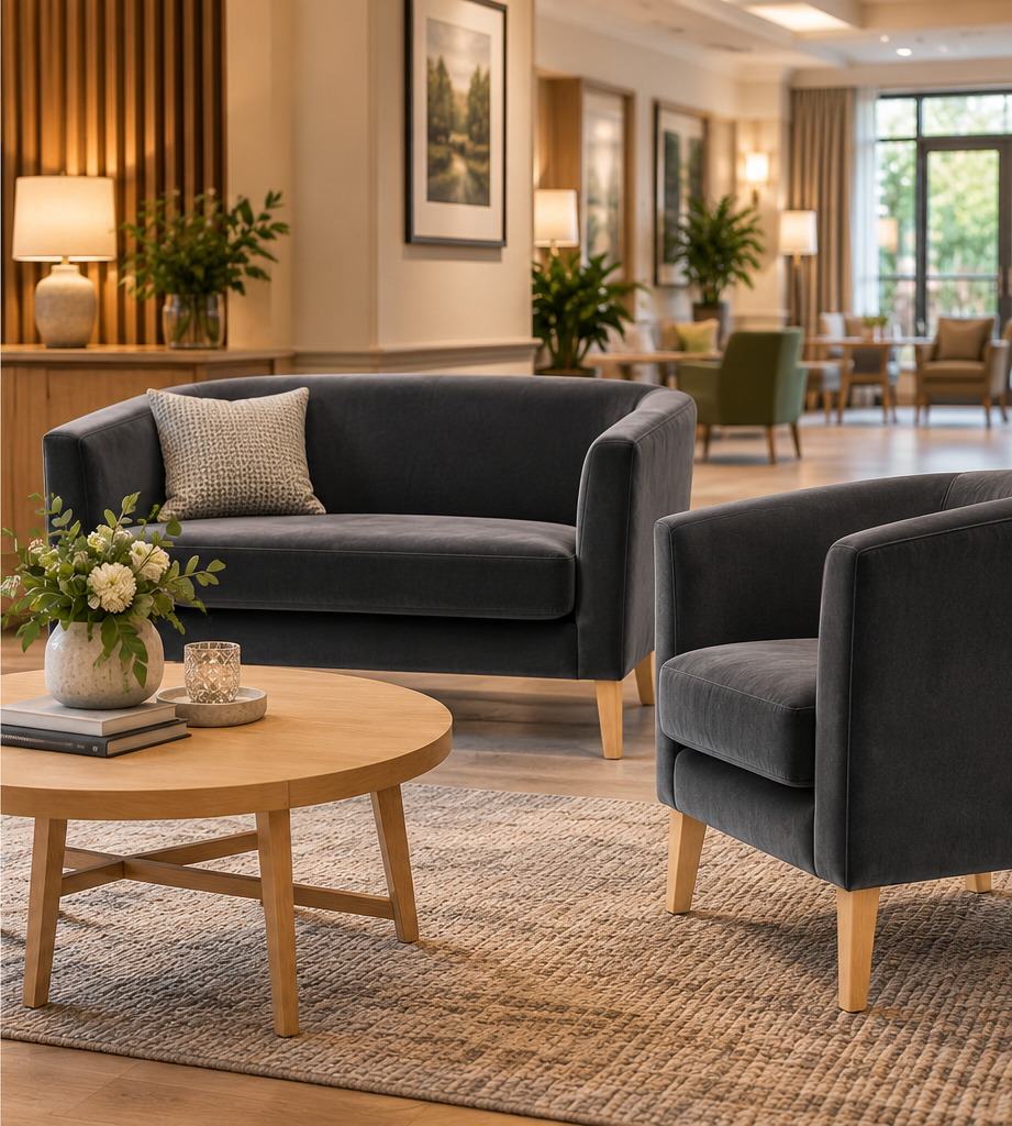 Henswick 2-Seater Tub Sofa - Industrious Decor
