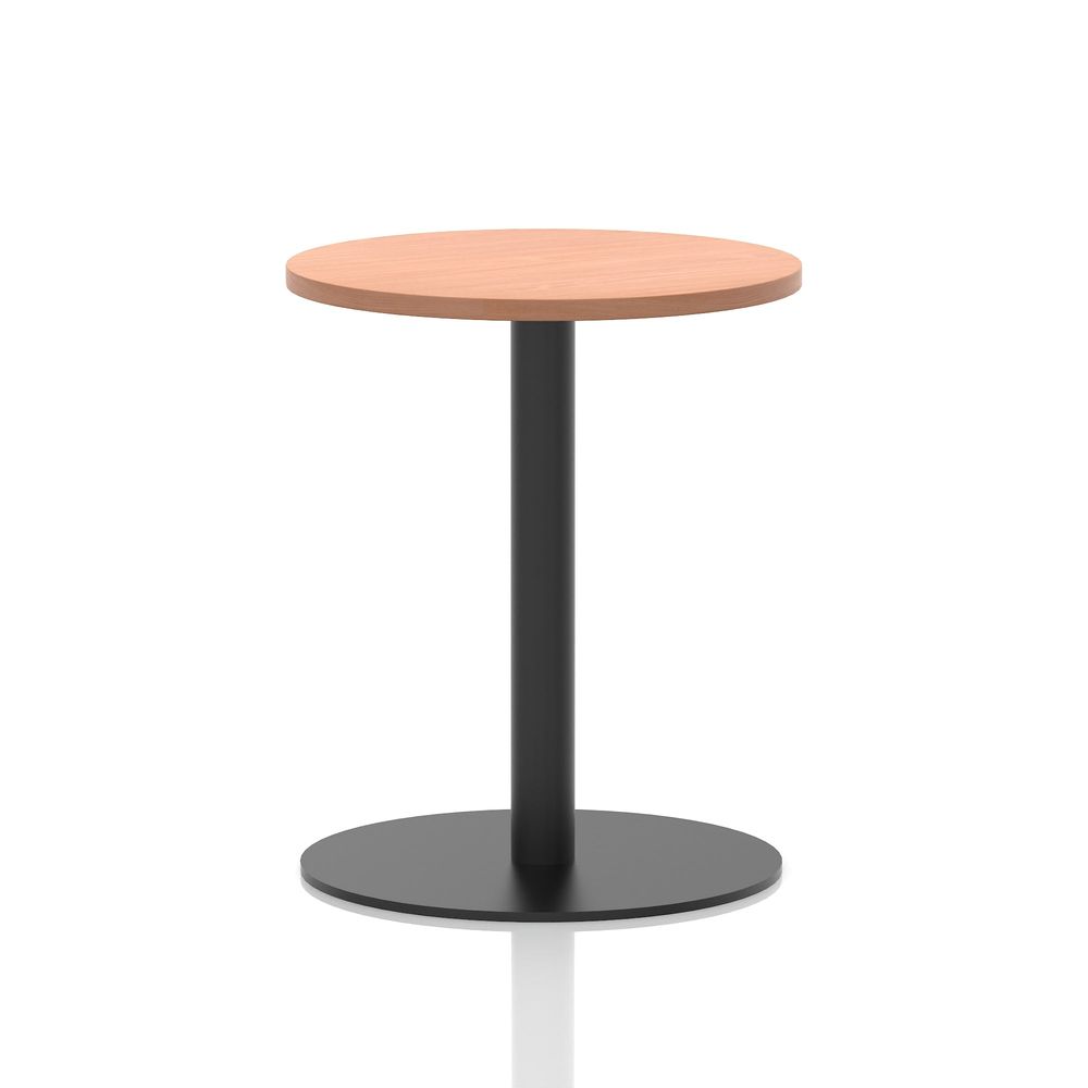 Tavren Round Poseur Table – Black Base - Industrious Decor