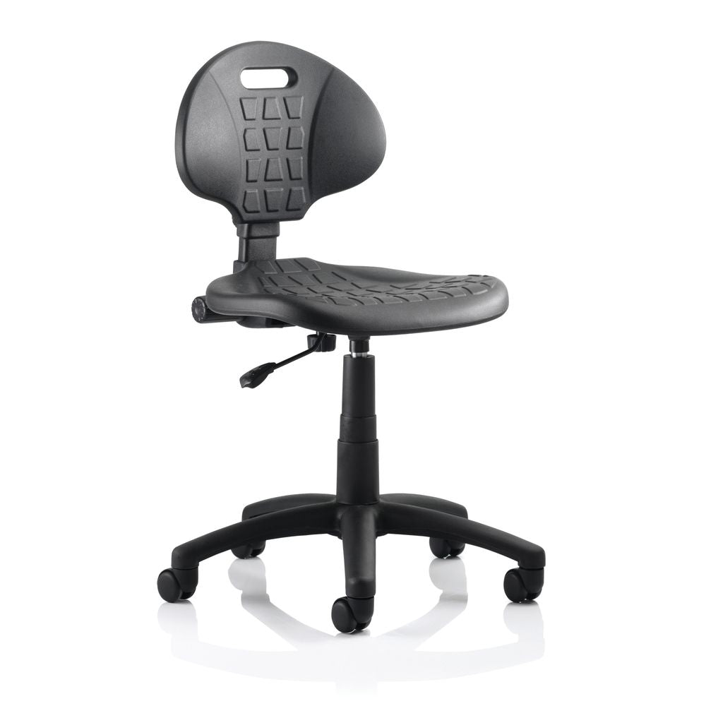 Grantley Polyurethane Medium Back Task Operator Office Chair Black - Industrious Decor