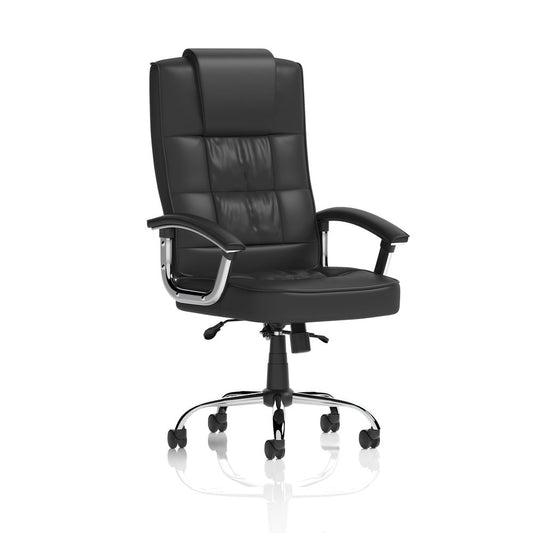 Farleigh Deluxe High Back Black Executive Office Chair with Arms