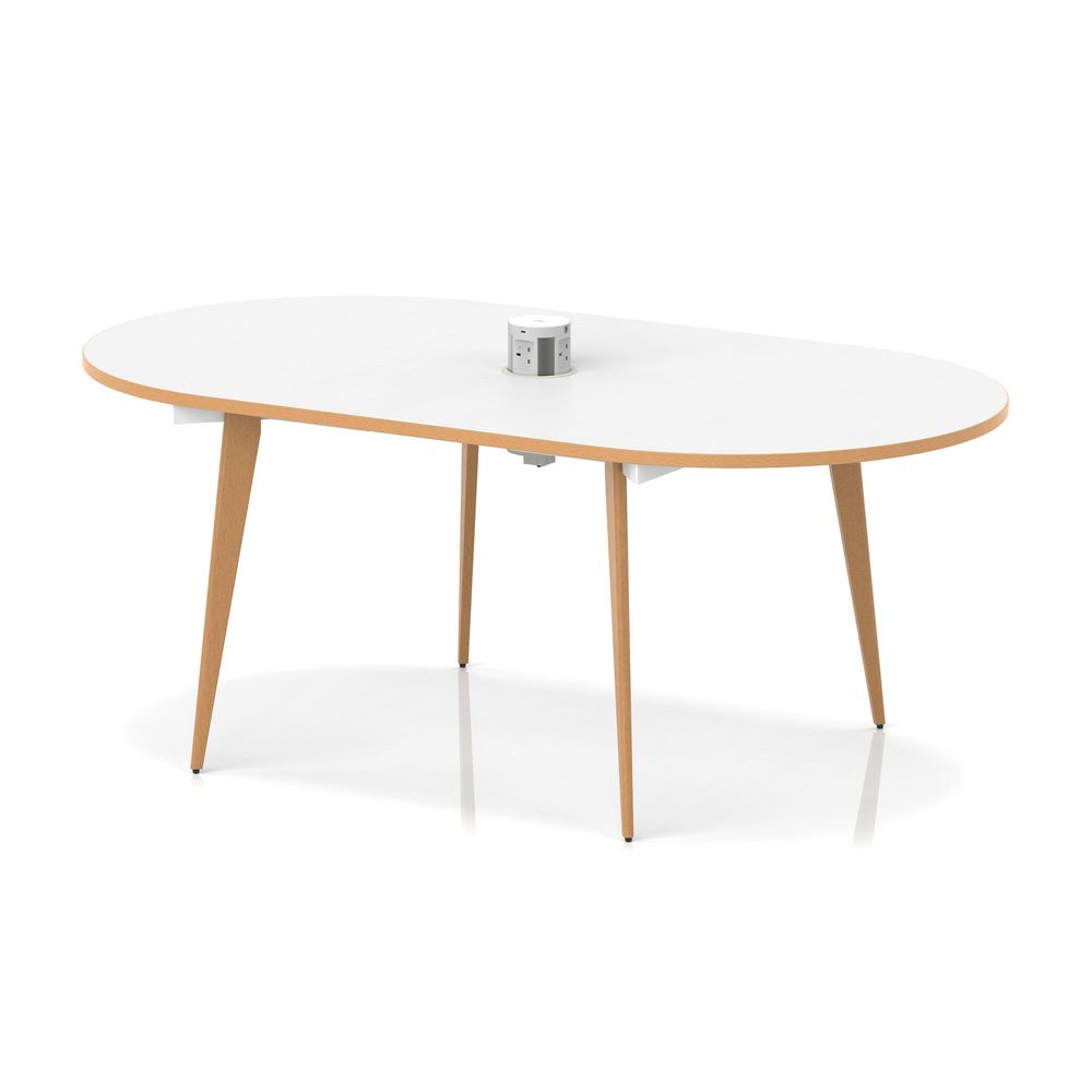 Strand Oval Boardroom Table with Integrated Power