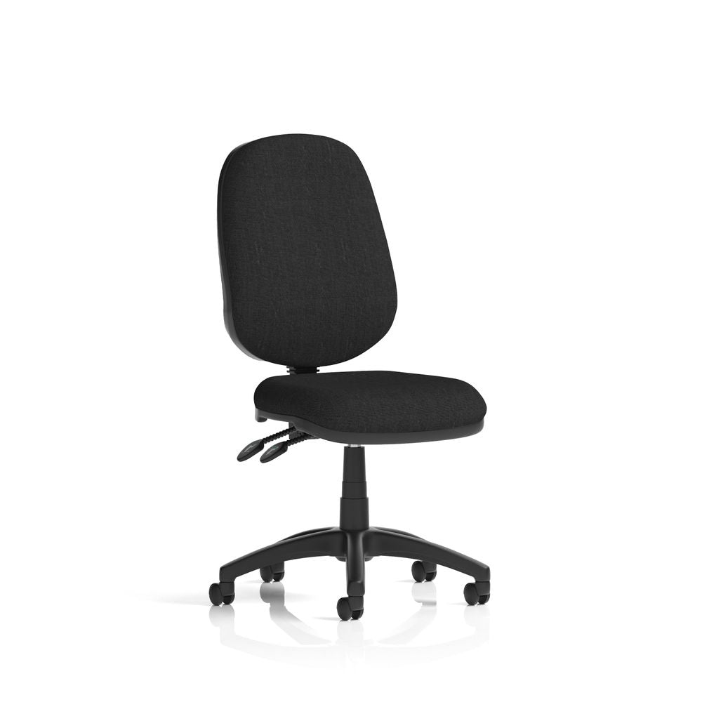 Ives Medium Back Task Operator Office Chair Black Fabric Matching Bespoke Colour - Industrious Decor