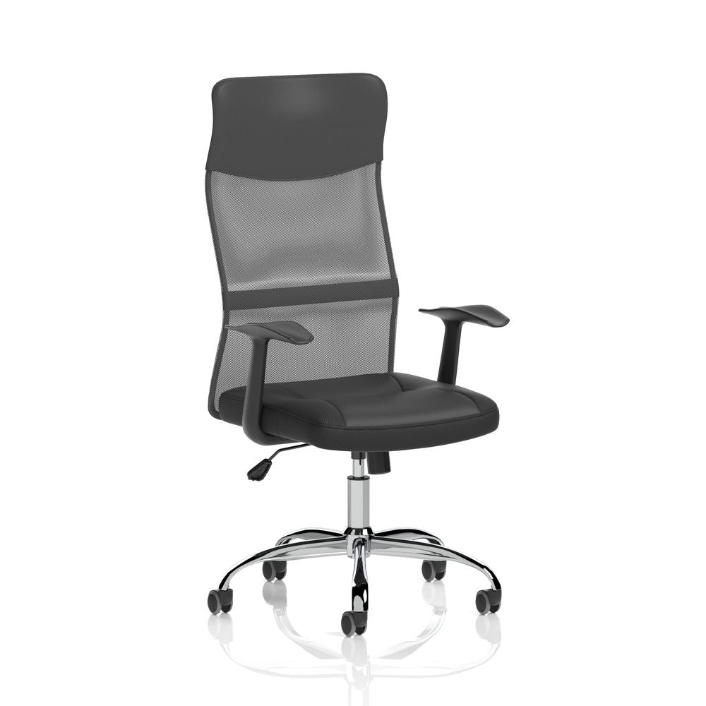 Inglewood High Mesh Back Black Executive Office Chair with Arms - Industrious Decor