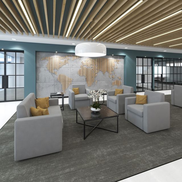 Metro range in corporate lounge lifestyle setting