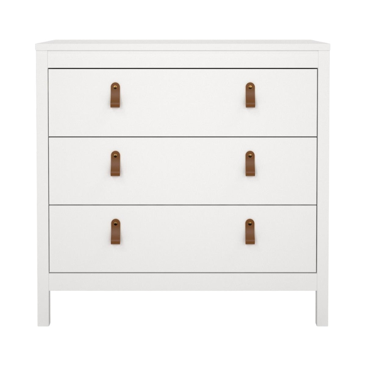 Yarwood Chest of Drawers White - Tan - Industrious Decor